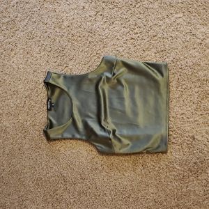 Originality Brand Size S Olive Green Crop Top